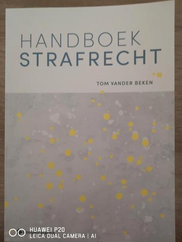 Handbook strafrecht. Tom VANDER BEKEN beschikbaar voor biedingen