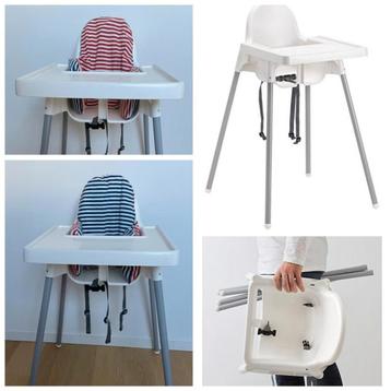 Kinderstoel ikea Antilop, met verkleinkussen, nieuwstaat  beschikbaar voor biedingen