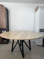 ronde tafel eiken fineer dia 160, Huis en Inrichting, Ophalen, Gebruikt