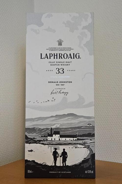 Laphroaig 33, Strong Characters, whisky, Collections, Vins, Neuf, Enlèvement ou Envoi