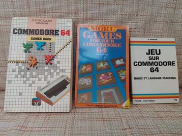 Set van 3 Commodore 64 spelboeken beschikbaar voor biedingen