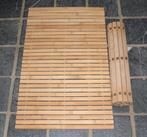 Deux tapis de bain bambou à peine pour le prix d'1 !, Ophalen of Verzenden, Gebruikt, Beige, Badmat
