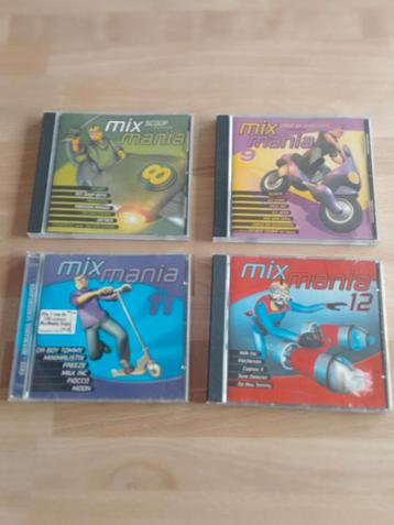 Mix mania 8,9,11,12 cd's beschikbaar voor biedingen