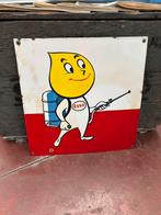 Plaque emaillee esso reclamebord rare et originale, Ophalen of Verzenden, Zo goed als nieuw