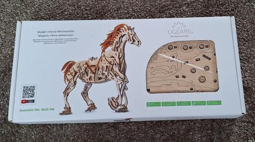 UGears houten modelbouw - mechanisch paard (nieuwstaat), Hobby en Vrije tijd, Modelbouw | Figuren en Diorama's, Nieuw, Figuur of Figuren