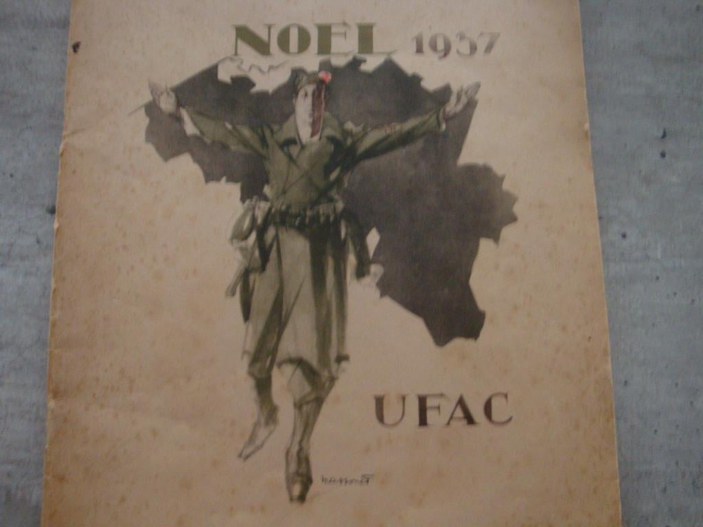 NOËL 1937 UFAC, Livres, Guerre & Militaire, Enlèvement ou Envoi, Utilisé