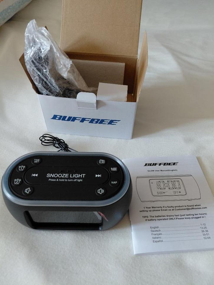 Wekkerradio Buffbee met licht, Elektronische apparatuur, Wekkers, Nieuw, Digitaal, Ophalen