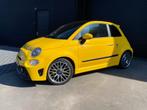 fiat 500 abarth giallo 595 70th anniversary 2020 - leder, Auto's, Voorwielaandrijving, Overige kleuren, Leder, Bedrijf