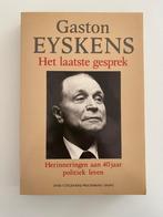 Gaston Eyskens Het Laatste Gesprek 1988, Boeken, Gaston Eyskens, Ophalen of Verzenden, Zo goed als nieuw, Politiek en Staatkunde