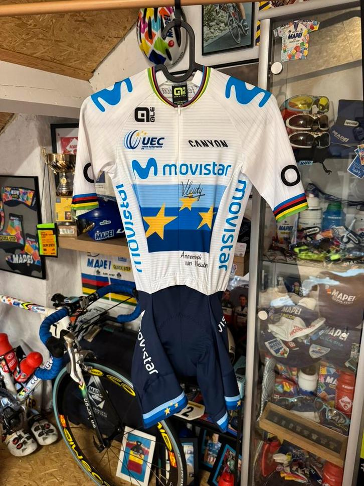 2021 movistar - Annemiek van Vleuten, Fietsen en Brommers, Fietsaccessoires | Fietskleding, Ophalen of Verzenden