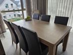 eetplaats met kast, uittrekbare tafel + 6 stoelen, Huis en Inrichting, Tafels | Eettafels, 200 cm of meer, 50 tot 100 cm, Landelijk