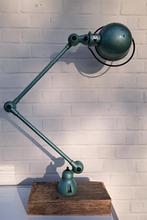 Jielde fabriekslamp 2-armig metallic groen, Ophalen of Verzenden
