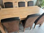 Massief eiken eettafel. Zeer goede staat!, Huis en Inrichting, Complete eetkamers, Ophalen, Zo goed als nieuw