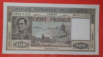 100 Frank - Dynastie - 1947 - Prachtig., Ophalen of Verzenden, Los biljet