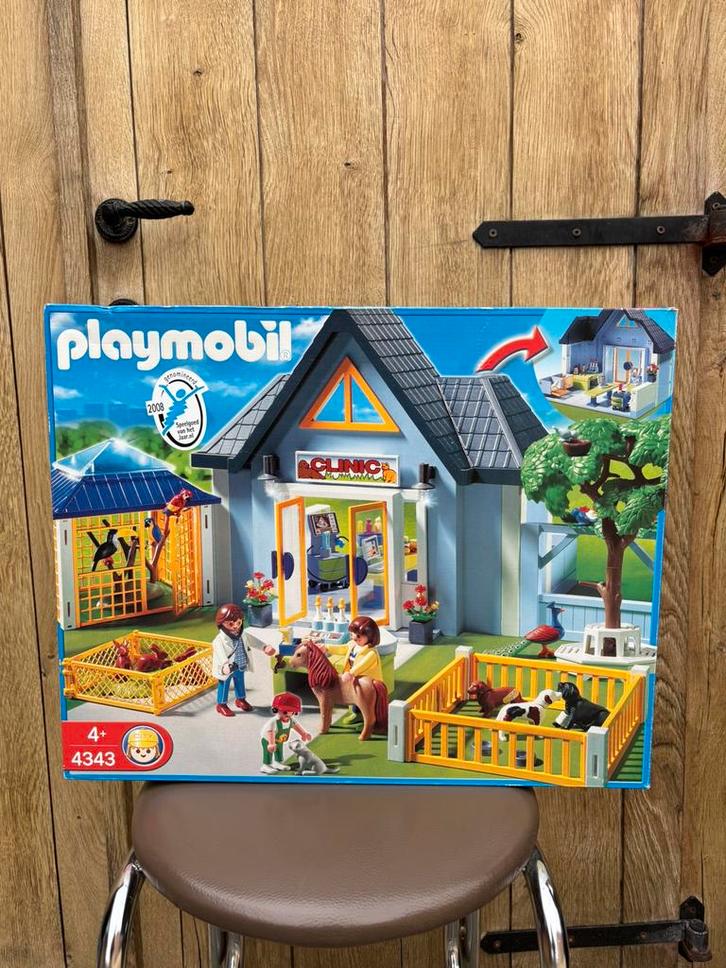 Playmobil dierenkliniek, Kinderen en Baby's, Speelgoed | Playmobil, Zo goed als nieuw, Ophalen