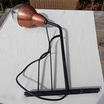 Unieke zware industriële wandlamp met arm, Huis en Inrichting, Ophalen, Zo goed als nieuw, Glas