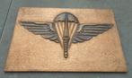 BELGIQUE/CONGO BELGE - RGT PARA-COMMANDO - PLAQUE EN CUIVRE, Verzamelen, Verzenden, Landmacht, Kunstobject