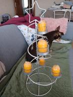 Kaarsen met kaarsen staander, Huis en Inrichting, Ophalen, Zo goed als nieuw