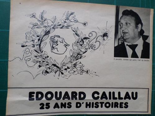 Personnages de BD - hommage à Edouard Caillau - 1974, Verzamelen, Stripfiguren, Gebruikt, Overige typen, Overige figuren, Ophalen of Verzenden