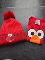 Elmo t-shirt en muts, Kinderen en Baby's, Ophalen of Verzenden, Gebruikt, Jongen of Meisje, Shirt of Longsleeve