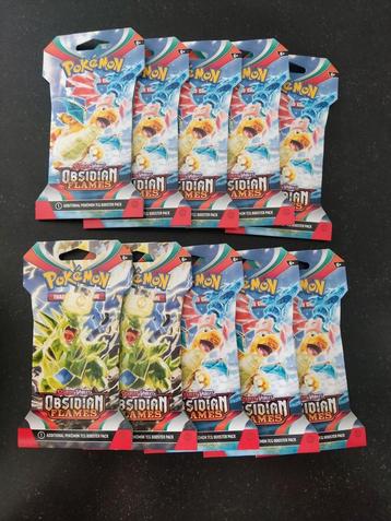 Pokemon obsidian flames sleeved booster beschikbaar voor biedingen