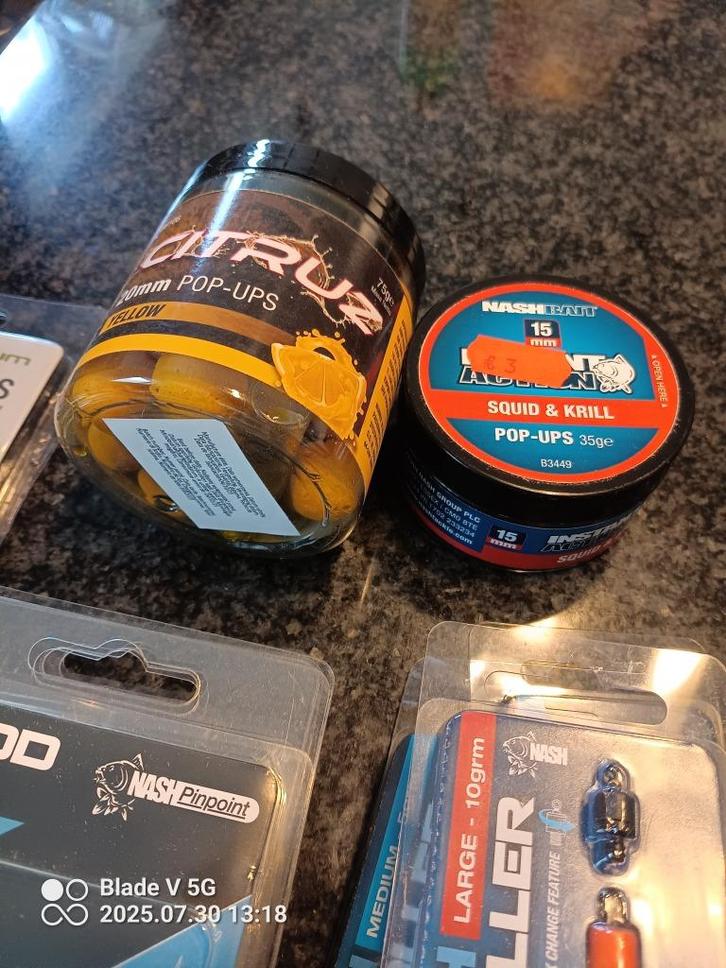 Nash karper materiaal : NIEUW, Watersport en Boten, Hengelsport | Karpervissen, Nieuw, Overige typen, Ophalen of Verzenden