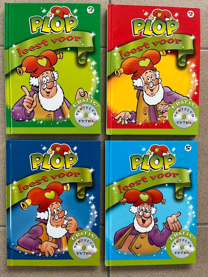 4 boekjes kabouter plop met luister CD, Boeken, Kinderboeken | Kleuters, Zo goed als nieuw, Ophalen of Verzenden