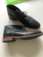 Donkerblauwe lederen herenschoenen maat 43, Blauw, Ophalen of Verzenden, Zo goed als nieuw, Veterschoenen
