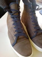 Chaussures LANVIN en daim taupe taille 41 (1/2), Bottes, Porté, Lanvin, Autres couleurs