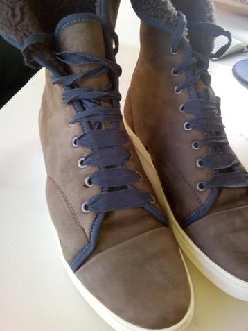 Chaussures LANVIN en daim taupe taille 41 (1/2)