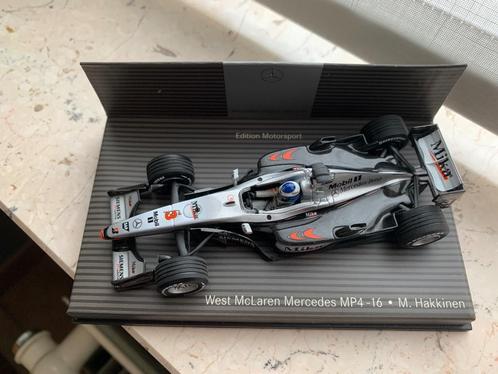 F1 McLaren Mercedes MP4-16 M. Hakkinen, Verzamelen, Automerken, Motoren en Formule 1, Nieuw, Formule 1, Ophalen of Verzenden