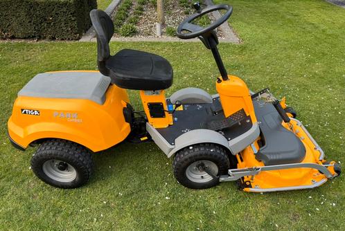 STIGA PARK COMPACT HST/17,5 PK 95 CM COMBI MAAIDEK ZITMAAIER, Tuin en Terras, Grastrimmers, Gebruikt, Benzine, 50 cm of meer, Ophalen of Verzenden