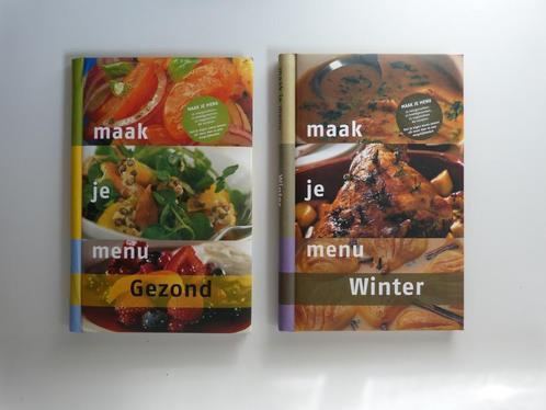 Maak Je Menu  Gezond en  Winter, Livres, Livres de cuisine, Comme neuf, Entrées et Soupes, Plat principal, Gâteau, Tarte, Pâtisserie et Desserts