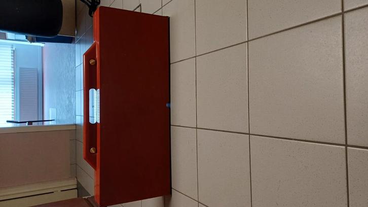 rode opvouwbare picknicktafel, Tuin en Terras, Picknicktafels, Gebruikt, Ophalen