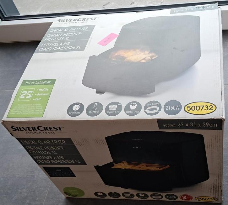 Friteuse à air Silvercrest XL, Electroménager, Friteuses à air, Utilisé, Friteuse à air XL, 1500 grammes ou plus, Enlèvement