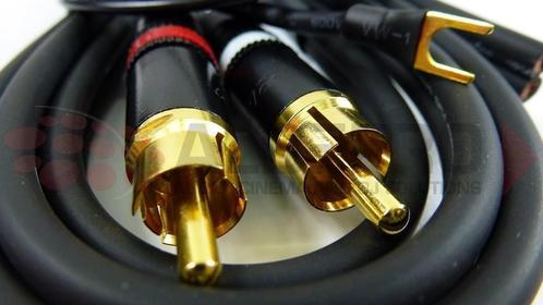 Technics High Fidelity 1.50mtr Interlink SET - RCA Gold + Ma, Audio, Tv en Foto, Platenspelers, Nieuw, Technics, Ophalen of Verzenden