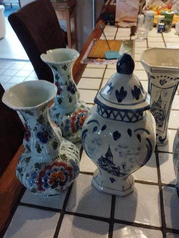 Delfts blauw vazen potten, Ophalen