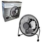 Ventilator usb zwart 13 cm, Verzenden, Nieuw, Tafelventilator