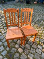 Twee degelijke houten stoelen hout stoel, Ophalen, Hout, Twee