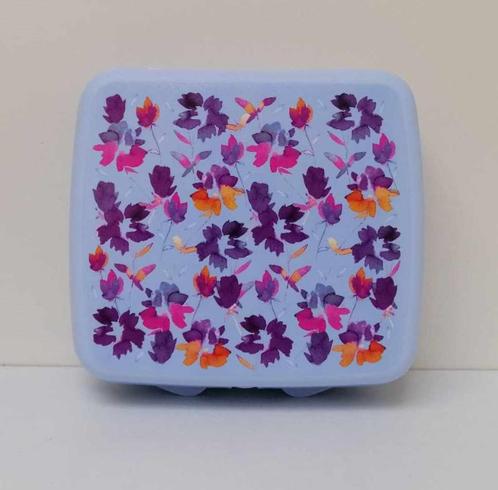 Tupperware™ « Sandwichbox Eco Flowers », Huis en Inrichting, Keuken | Tupperware, Nieuw, Bus of Trommel, Blauw, Oranje, Paars
