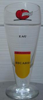Uniek oud Ricard glas (tomate-eau-grenadine), Verzamelen, Ophalen of Verzenden, Gebruikt, Borrel- of Shotglas