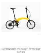Je recherche un vélo électrique pliable Hummingbird, Vélos & Vélomoteurs, Comme neuf, Enlèvement ou Envoi