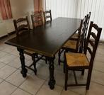 tafel stoelen, Huis en Inrichting, Complete eetkamers, Zo goed als nieuw, Klasiek - copie-antiek zie foto's, Ophalen
