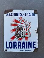 Emaille bord melkmachines, Ophalen of Verzenden