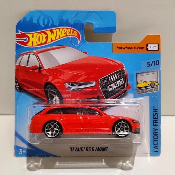 Hot Wheels '17 Audi RS 6 Avant Rood (2018), Hobby en Vrije tijd, Modelauto's | Overige schalen, Ophalen of Verzenden
