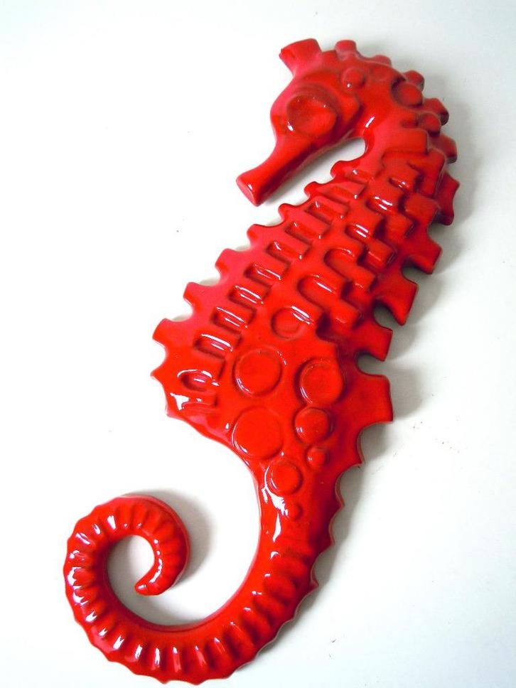 XL Vintage Wall Art zeepaardje - Sanchez / Perignem, Antiek en Kunst, Kunst | Designobjecten, Ophalen of Verzenden