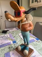 Antieke houten Goofy 57 cm, Antiek en Kunst, Kunst | Beelden en Houtsnijwerken, Ophalen of Verzenden