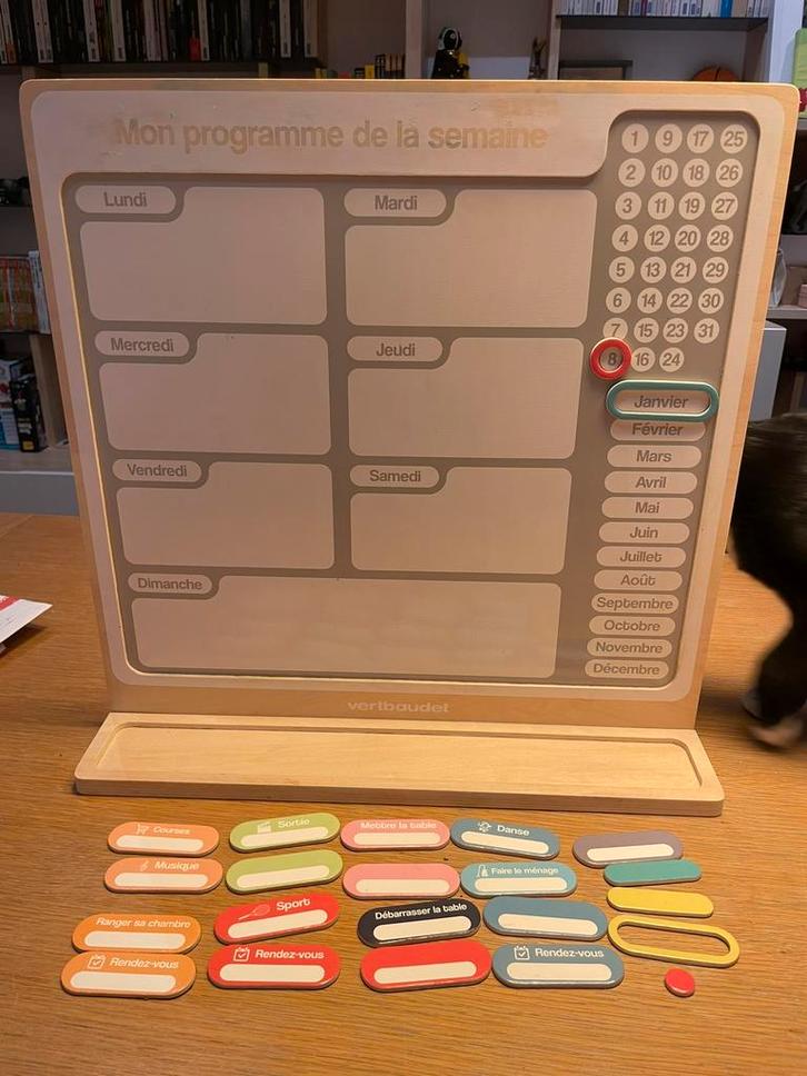 Tableau organisateur de semaine - Verbaudet, Kinderen en Baby's, Kinderkamer | Inrichting en Decoratie, Gebruikt, Ophalen