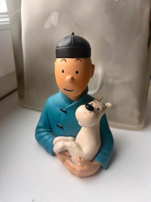 Buste Tintin Chinois année 1993, Collections, Statues & Figurines, Comme neuf, Enlèvement