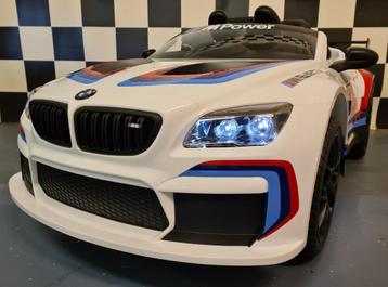 Kinderauto BMW M6 GT3 - soft start - leren zit - RC